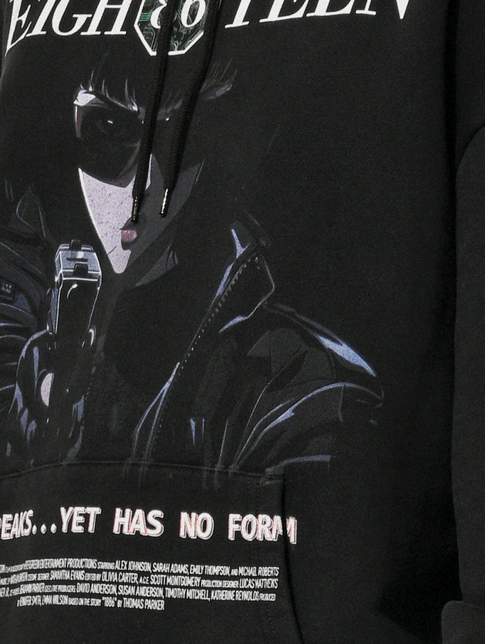 IT SPEAKS HOODIE - BLACK