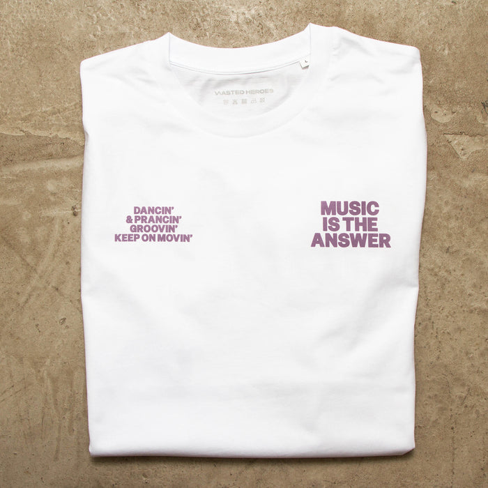 Ltd Crest Music Answer - Tshirt - White