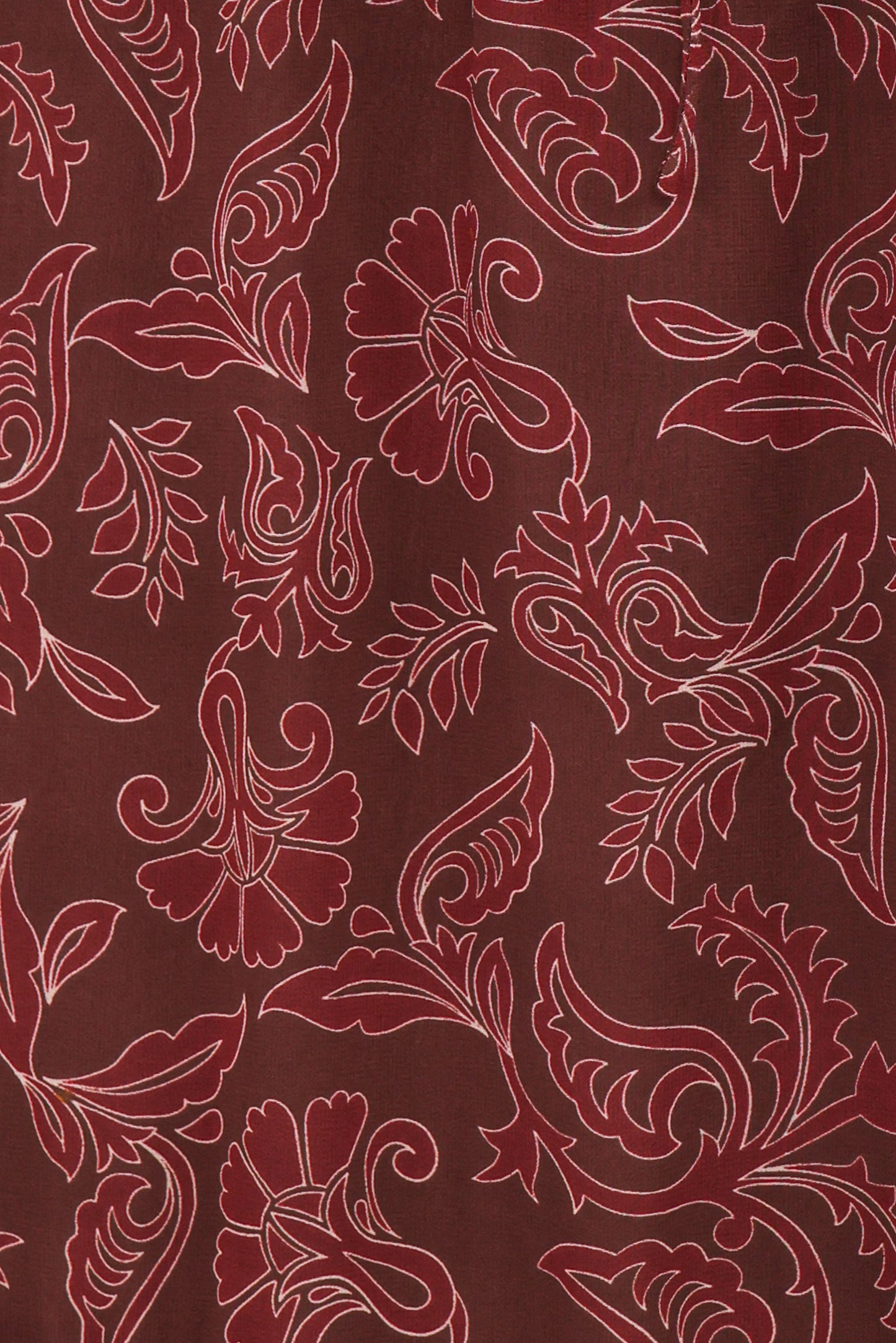 Keziah Long Sleeve Maxi Dress - Burgundy Paisley