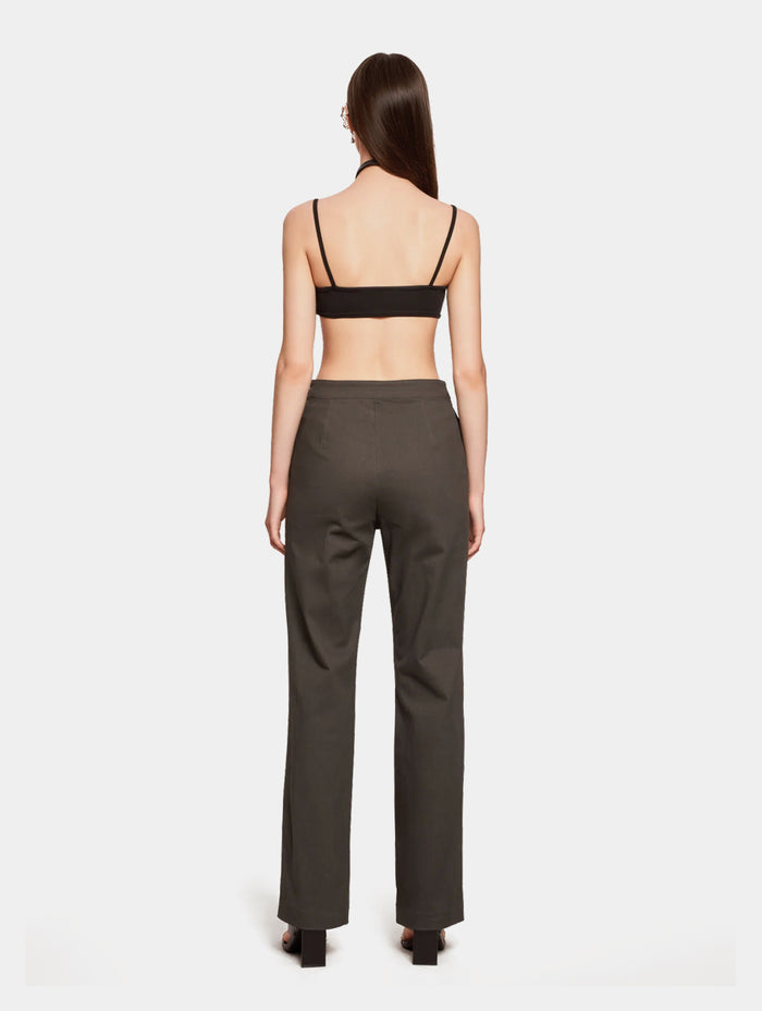 STRAIGHT LEG PANTS - GREY