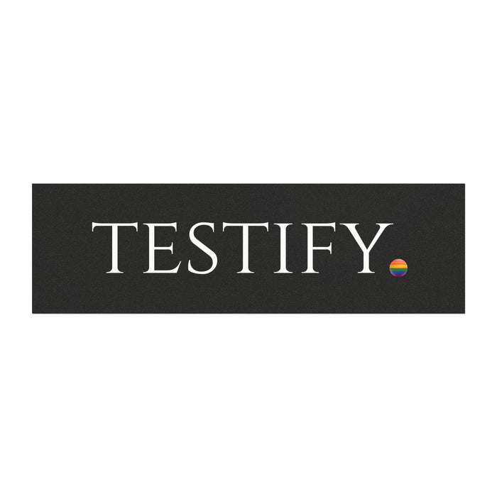 "Testify" Car Magnet — Pride Edition