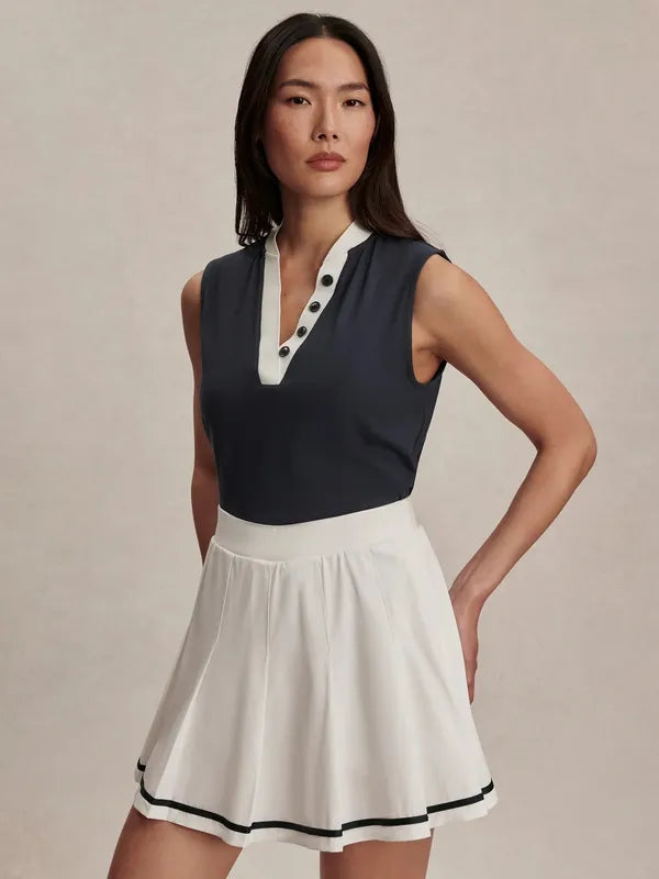 Varley Shelby Tank - Navy/White