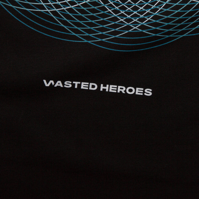 003 Geometric Back Print - Tshirt - Black
