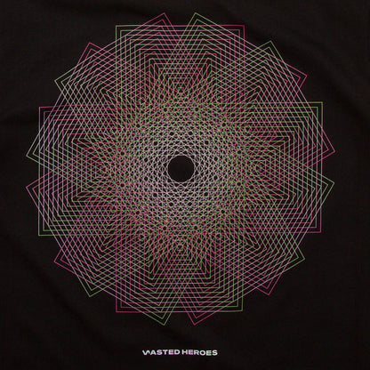005 Geometric Back Print - Tshirt - Black