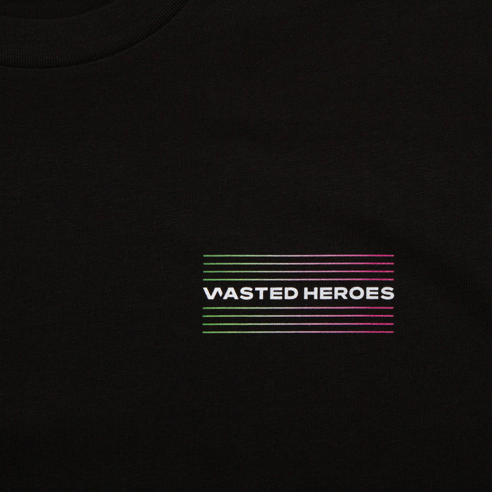 005 Geometric Back Print - Tshirt - Black