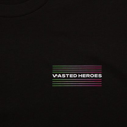 005 Geometric Back Print - Tshirt - Black