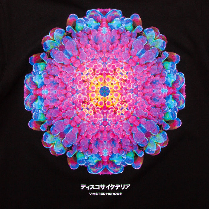 054 Orb Disco Psychedelia Front Print - Tshirt - Black