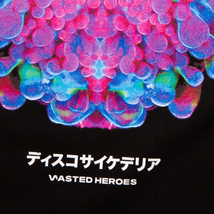 054 Orb Disco Psychedelia Front Print - Tshirt - Black