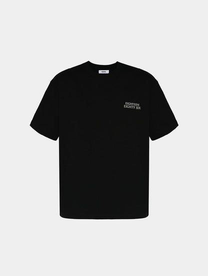 1886 Classic oversized T-shirt- BLACK