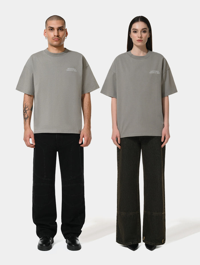 1886 Classic oversized T-shirt -GREY