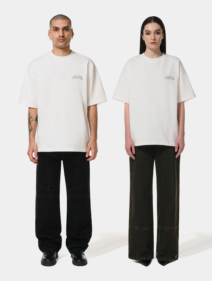 1886 Classic oversized T-shirt -WHITE