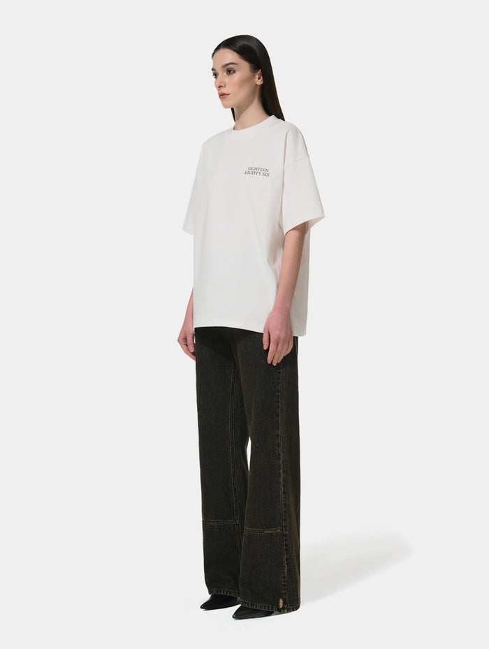 1886 Classic oversized T-shirt -WHITE