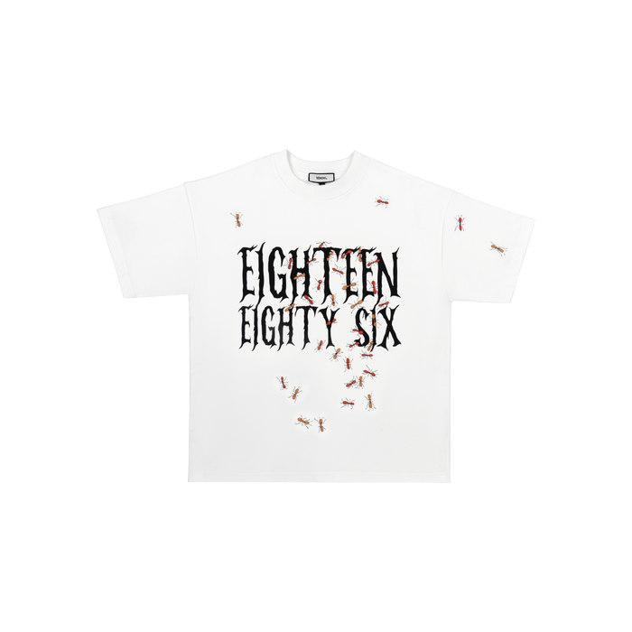 1886 SCATTERED ANTS T-SHIRT - WHITE