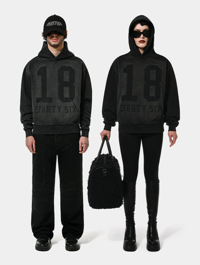 1886 SHADOW HOODIE- BLACK
