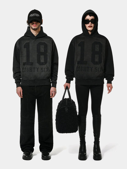 1886 SHADOW HOODIE- BLACK