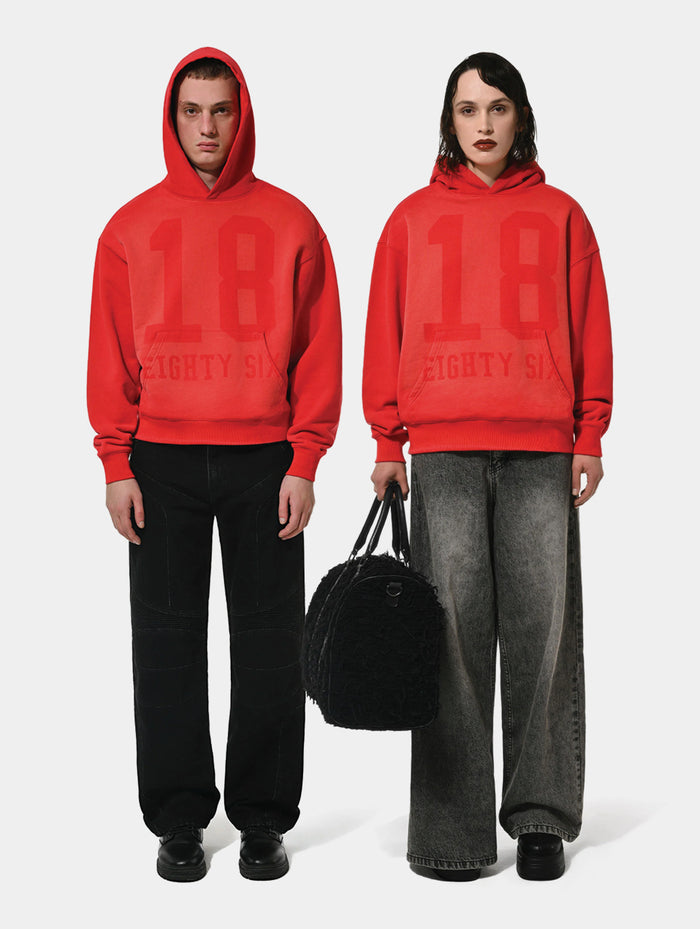 1886 SHADOW HOODIE- RED