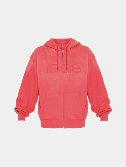 1886 SHADOW ZIP HOODIE- RED