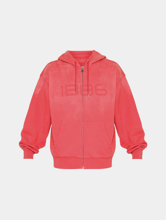 1886 SHADOW ZIP HOODIE- RED