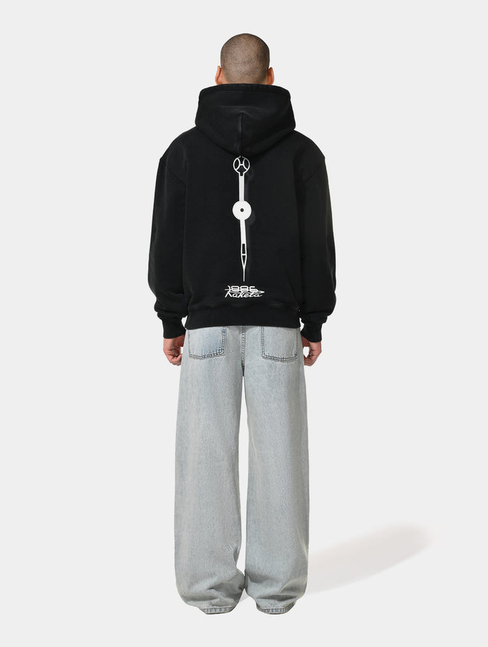 1886 X RAKETA DIAL HOODIE - BLACK