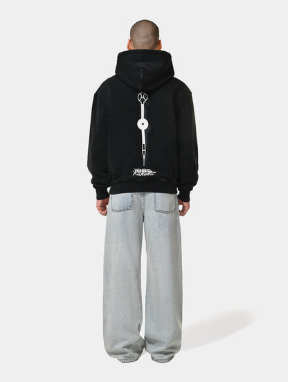 1886 X RAKETA DIAL HOODIE - BLACK