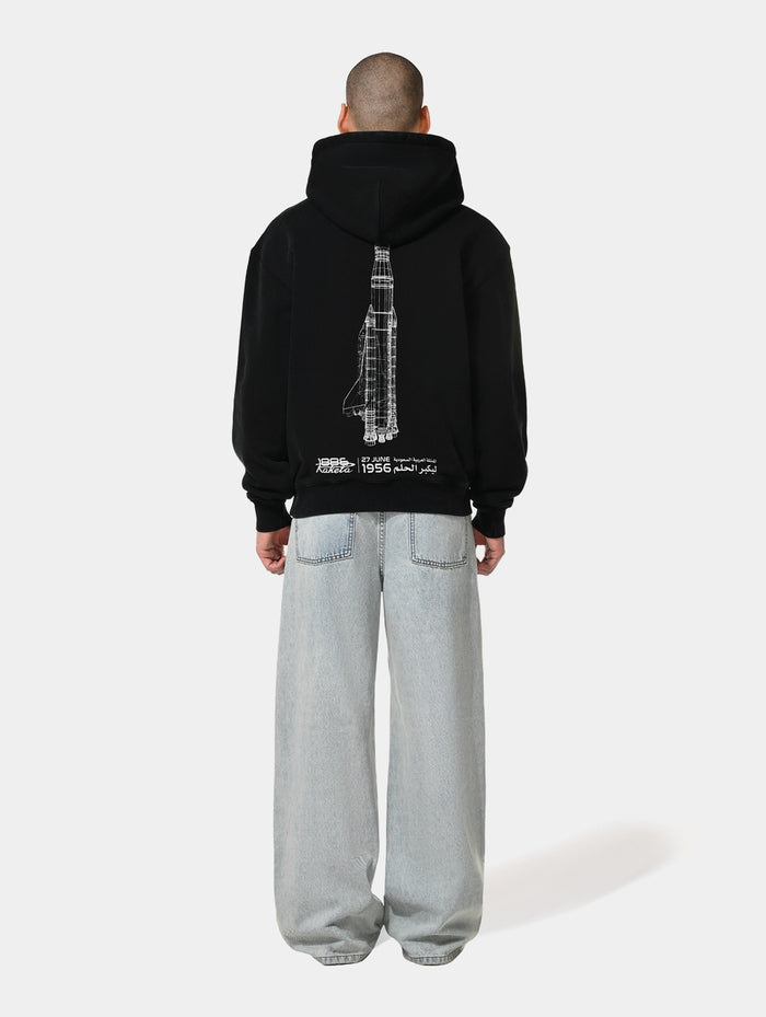 1886 X RAKETA ROCKET HOODIE - BLACK