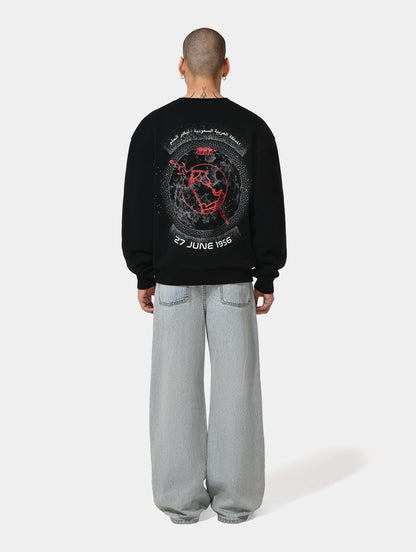 1886 X RAKETA TIMEPIECE SWEATSHIRT - BLACK