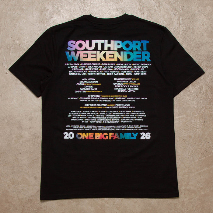 2026 Family Back Print - Tshirt - Black