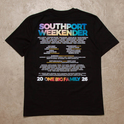 2026 Family Back Print - Tshirt - Black