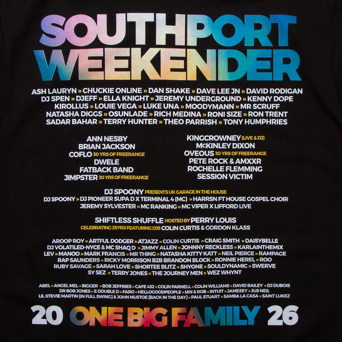 2026 Family Back Print - Tshirt - Black