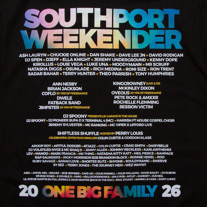 2026 Family Back Print - Tshirt - Black