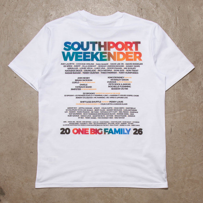 2026 Family Back Print - Tshirt - White