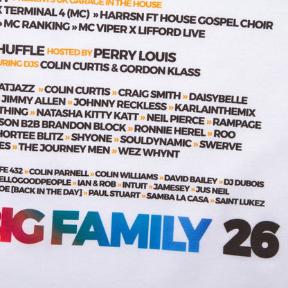 2026 Family Back Print - Tshirt - White