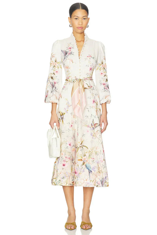 Rebellion Button Midi Dress