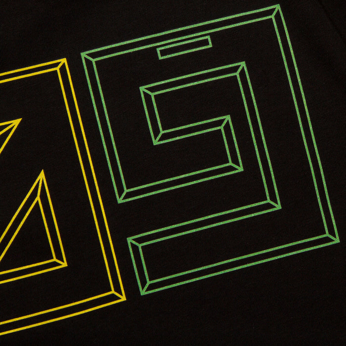909 Colour Horizontal Back Print - Tshirt - Black