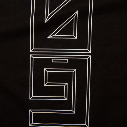 909 White Vertical Back Print - Tshirt - Black