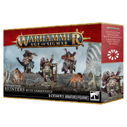 95-23 Warhammer: Age of Sigmar: Ogor Mawtribes: Hunters With Sabrefangs FOC August 14, 2026