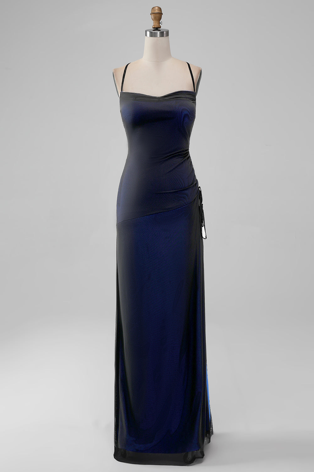 Sheath Spaghetti Straps Bridesmaid Dress With Elasticity