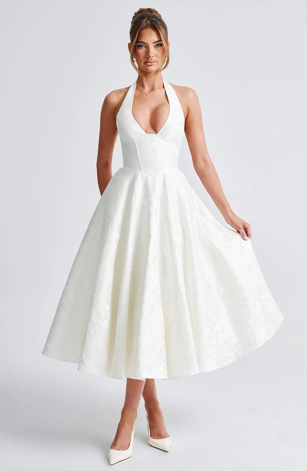 Livette - Elegance Open Midi Dress