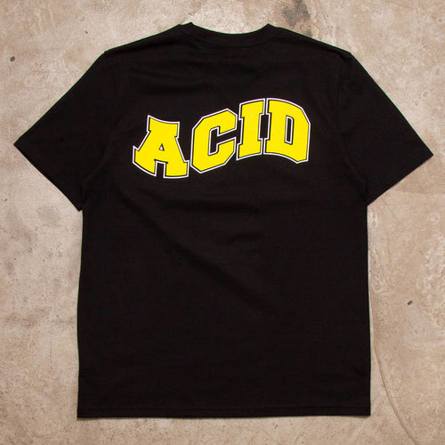 Acid Varsity Back Print - Tshirt - Black