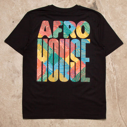 Afro House Colours Back Print - Tshirt - Black