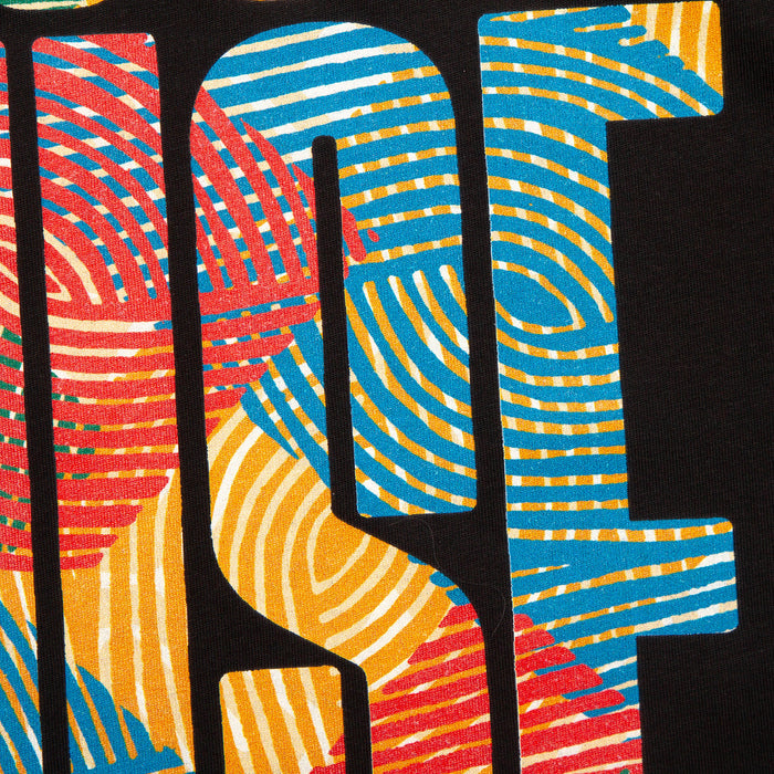 Afro House Colours Back Print - Tshirt - Black