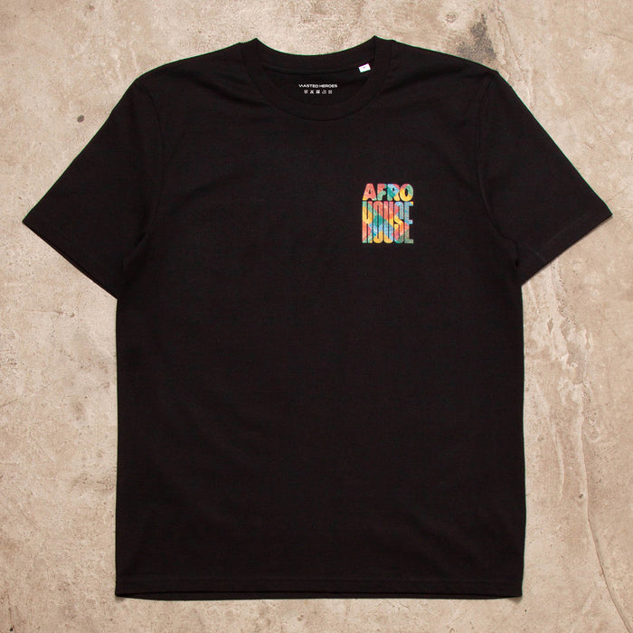 Afro House Colours Back Print - Tshirt - Black