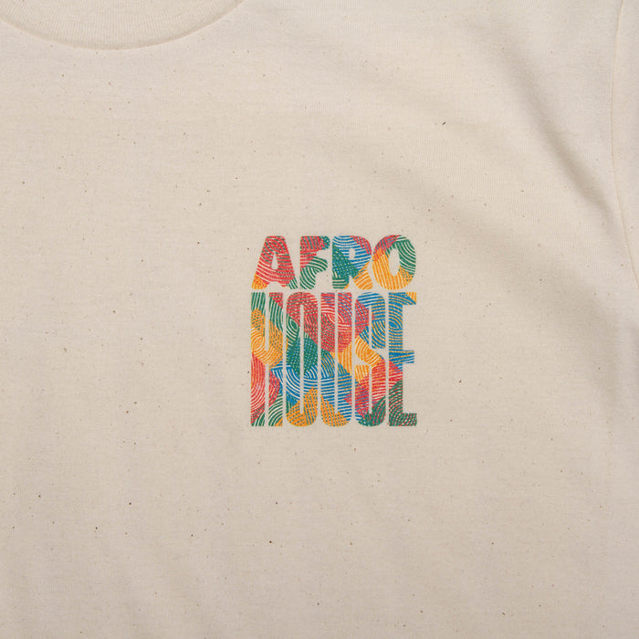 Afro House Colours Back Print - Tshirt - Natural