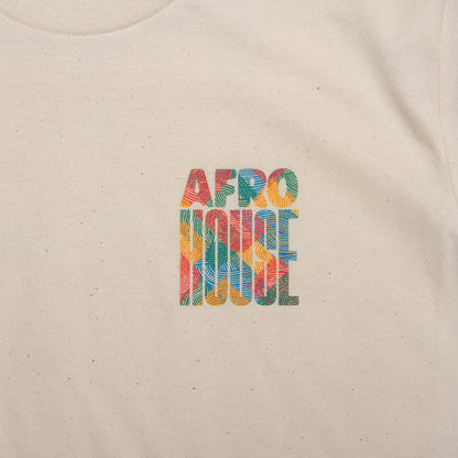 Afro House Colours Back Print - Tshirt - Natural