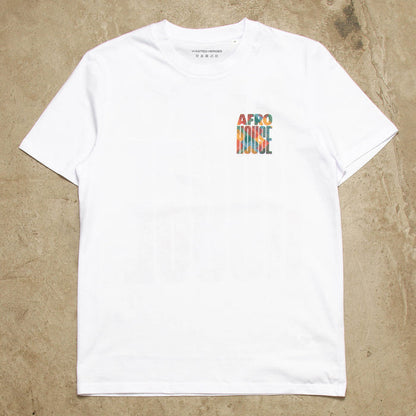 Afro House Colours Back Print - Tshirt - White