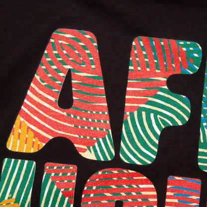 Afro House Colours Front Print - Tshirt - Black