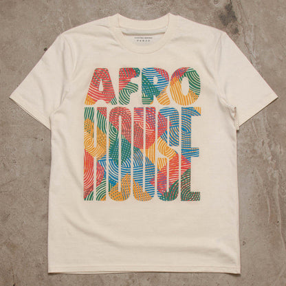 Afro House Colours Front Print - Tshirt - Natural