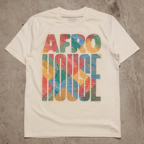Afro House Colours Front Print - Tshirt - Natural