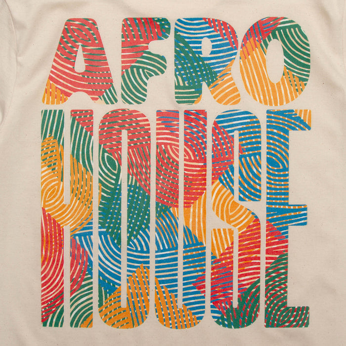 Afro House Colours Front Print - Tshirt - Natural