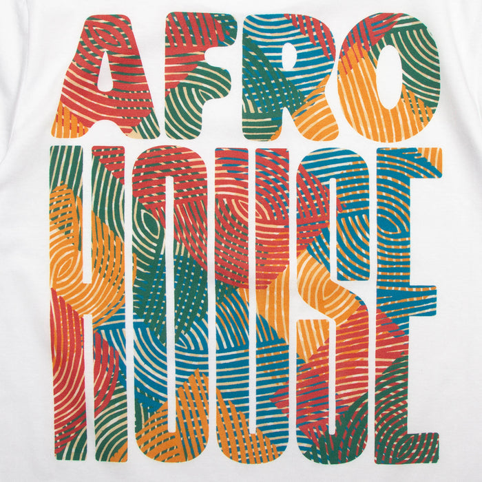 Afro House Colours Front Print - Tshirt - White